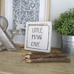 Little Man Cave Wooden Sign