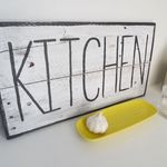 Distressed Wooden Kitchen Sign