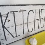 Distressed Wooden Kitchen Sign
