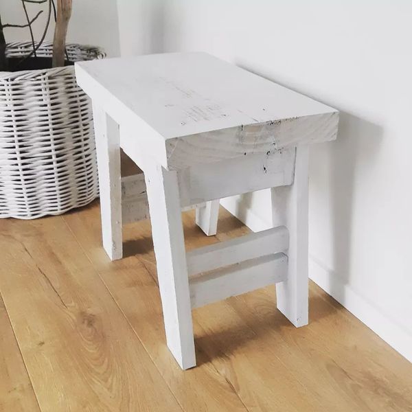 SOLD - Rustic Little Shaker Inspired Bench Seat